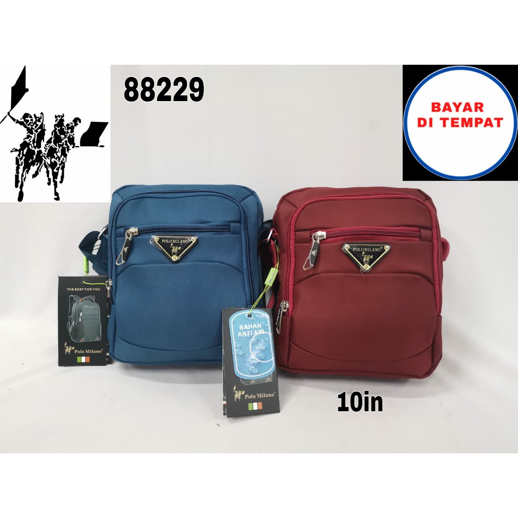 Tas Pria Selempang anti air Tas polo milano - 88229 - Tas Import terlaris