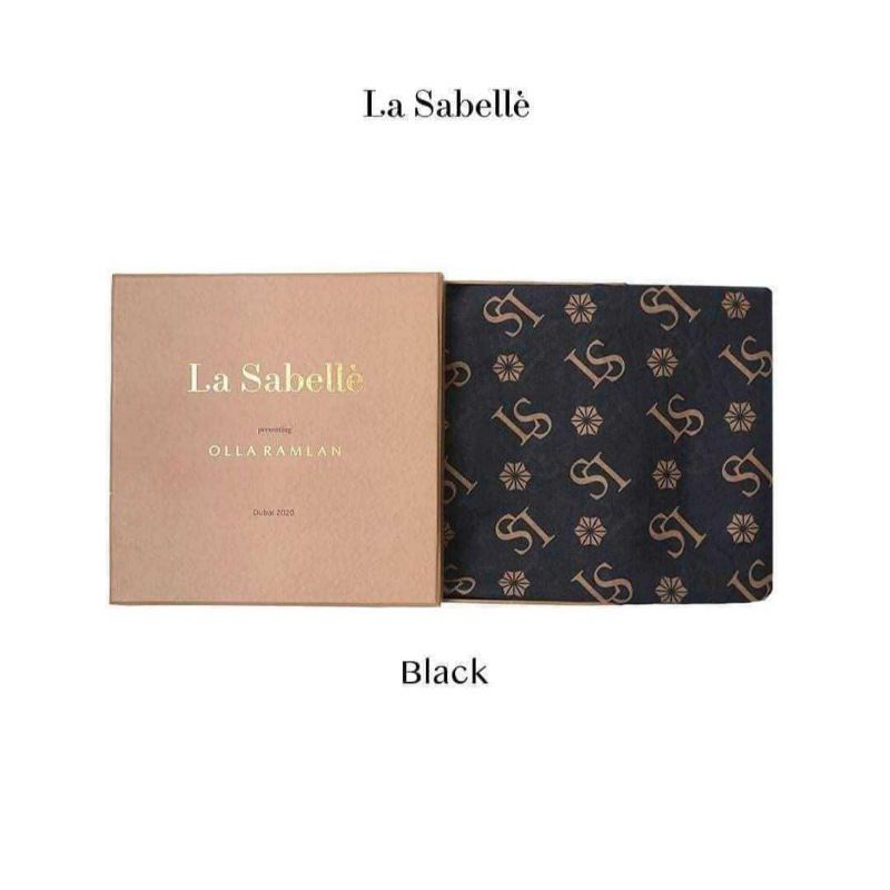 preloved Sharjah Scarf Black La Sabelle