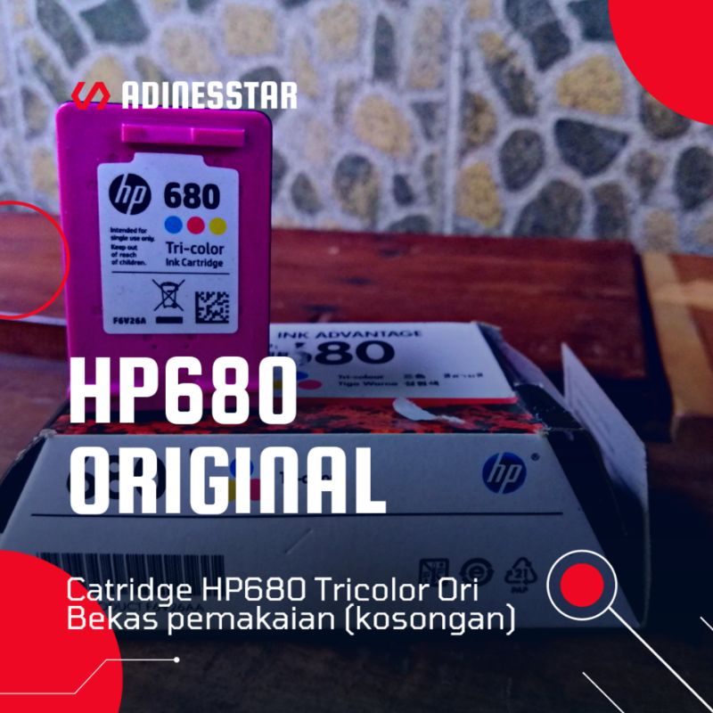 HP680 Original Catridge Tricolor bekas (Kosongan)