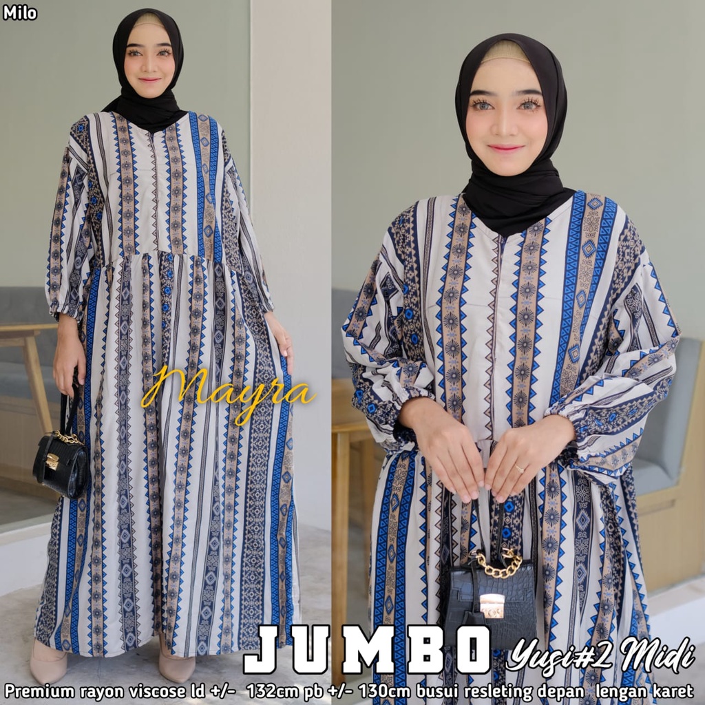 DR38TK Baju GAMIS XXXXL LD 140 JUMBO Super PB 140 TOYOBO - BADAN GEMUK IBU HAMIL UKURAN BIG SIZE 298