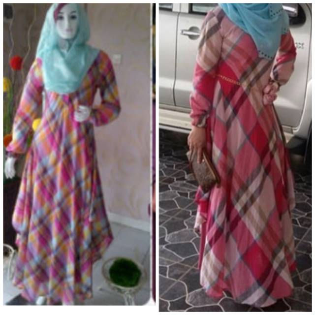 Preloved long dress merek Lia Soraya