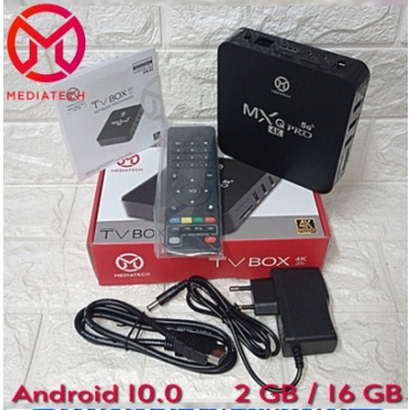 TV Box Mediatech Android V10.0 2 GB / 16 GB 5G 4K