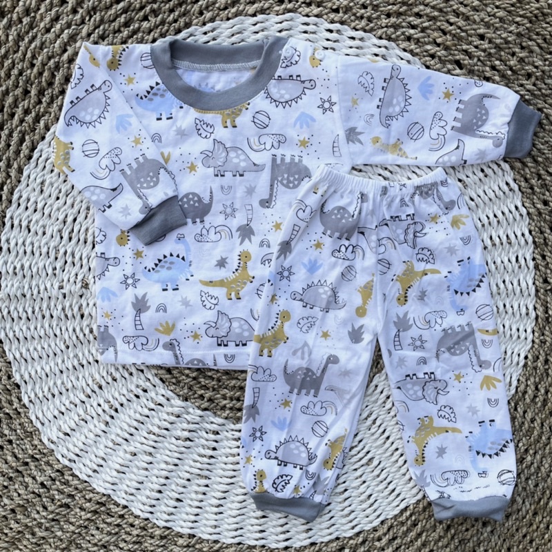 Setelan Bayi Piyama Bayi 3-12 Bulan Motif Lucu Asyam Baby