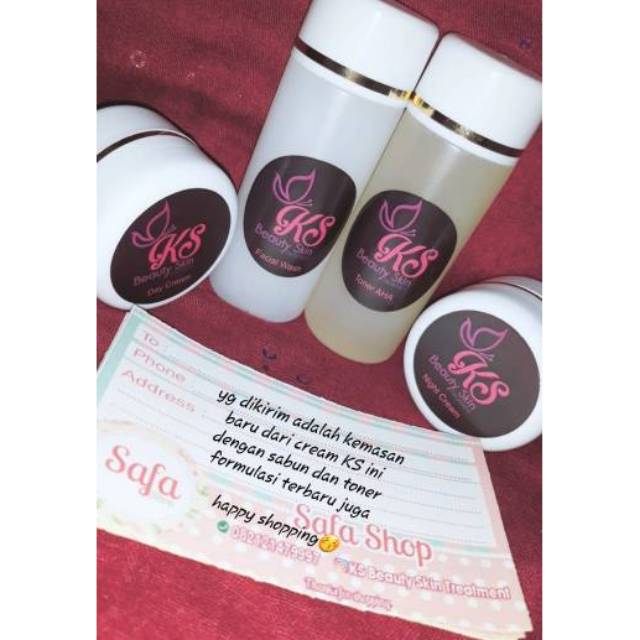 CREAM KS BEAUTY SKIN TREATMENT | SEPAKET LENGKAP | CREAM PEMUTIH WAJAH