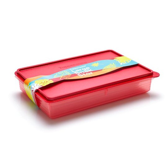 [ECER] Tupperware Large Snak N Stor Merah / LARGE SNACK N STOR MERAH HK 200