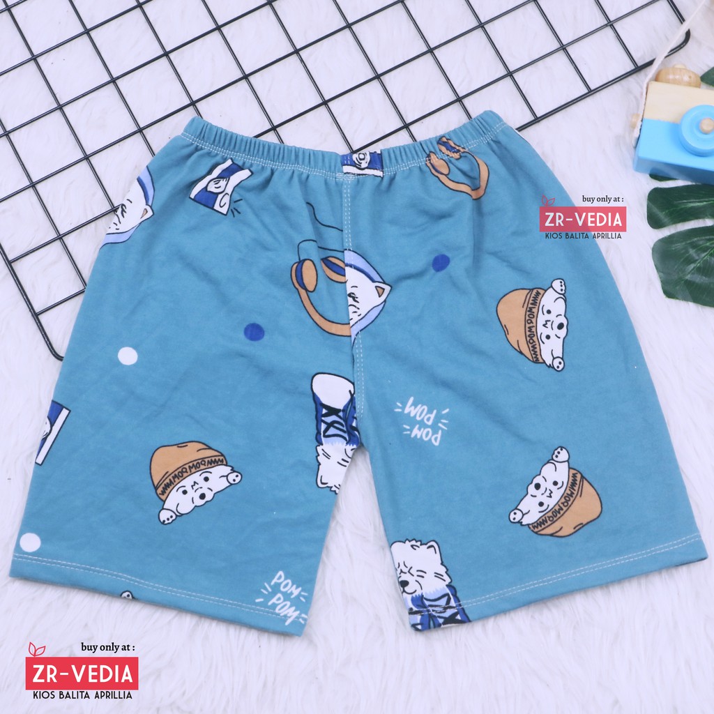 (IMPORT) LOVY SHORTIE Anak Perempuan SD 7-10 Tahun / Celana Pendek Bahan BabyTerry Dalaman Tebal