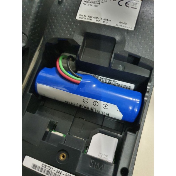 Battery batrei adaptor lcd roller printer Mesin pembayaran Verifone C680