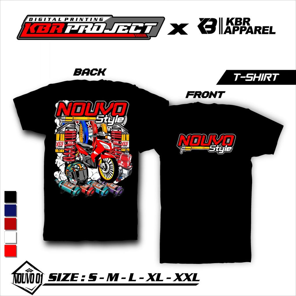 [COD] KAOS DTF  X NOUVO STYLE KAOS YAMAHA NOUVO KAOS BAJU DISTRO NOUVO 01