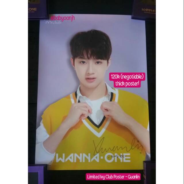 Wanna One Limited Ivy Club Poster Lai Guanlin