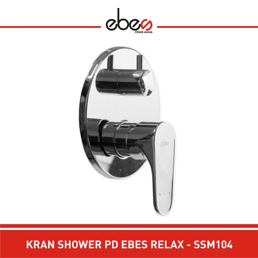Paket Lengkap Shower Set Panas Dingin Ebes Relax Kran Mixer