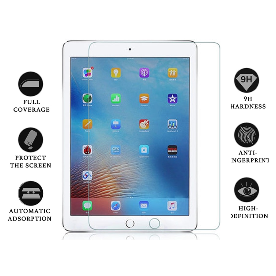 Pelindung Layar Tempered Glass Untuk Ipad 9.7 2018 2017 4th 5th 6th Gen Air 1 2 A1893 A1954 Pro 9 7 A1822 A1823