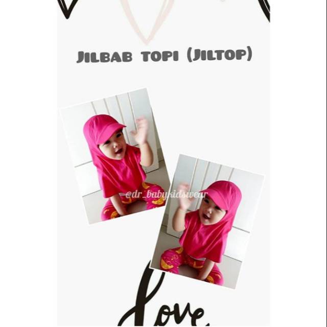 Jilbab Topi Anak