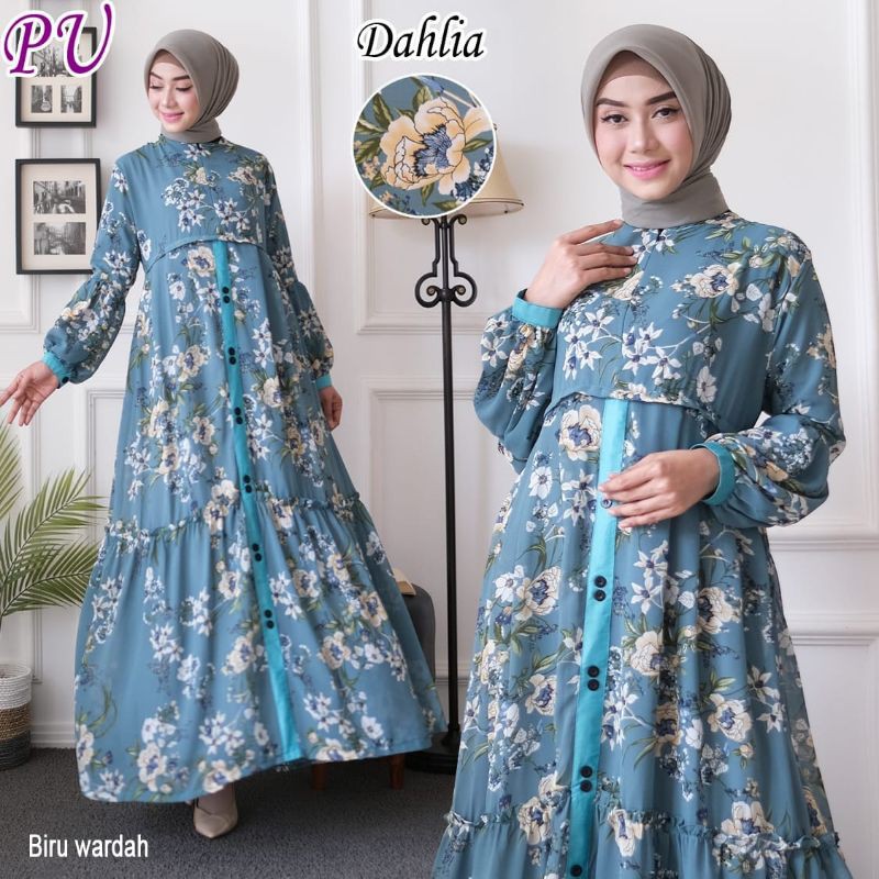 DAHLIA homedress gamis rumahan adem busui