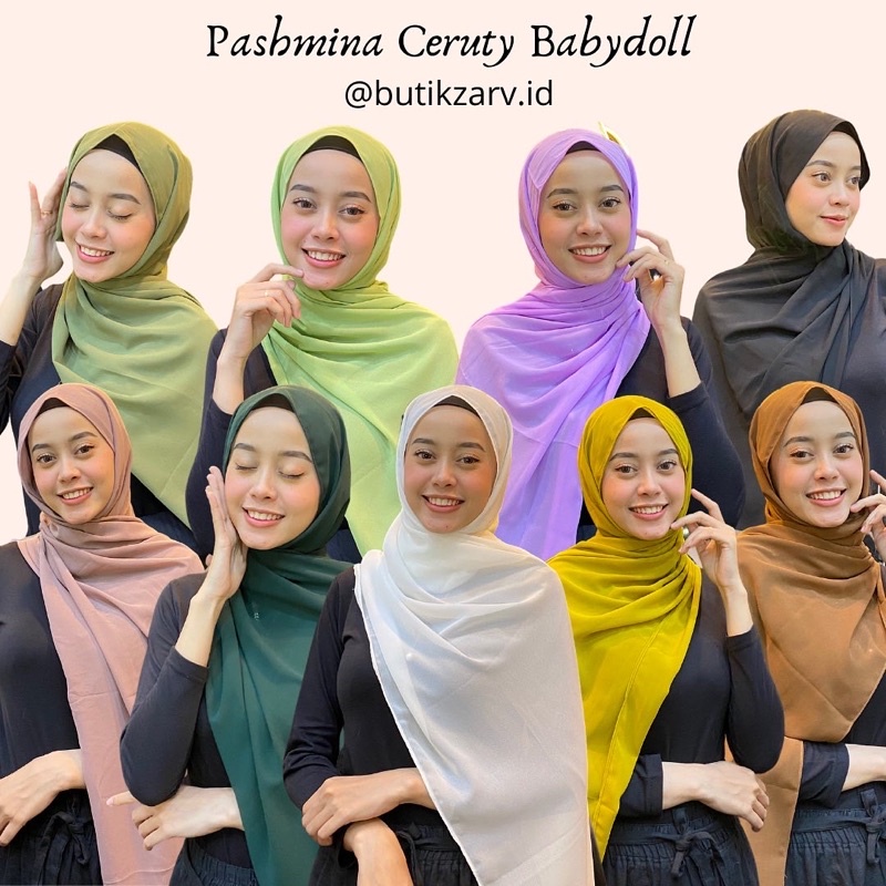 pashmina ceruty babydoll