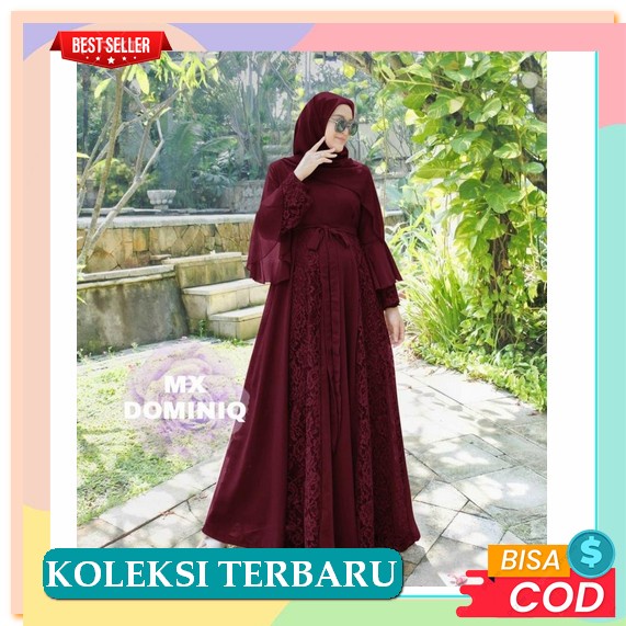 Baju Gamis Wanita Remaja Lembut Simpel Terbaru 2022 Untuk Lebaran Toyobo Perempuan Z7H1 Trendy Adem 