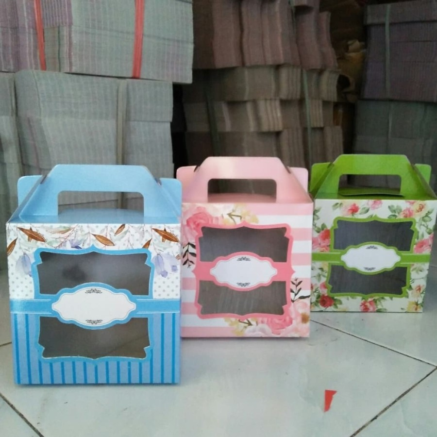 box mangkok / dus mangkok apel souvenir / box handuk - Merah Muda