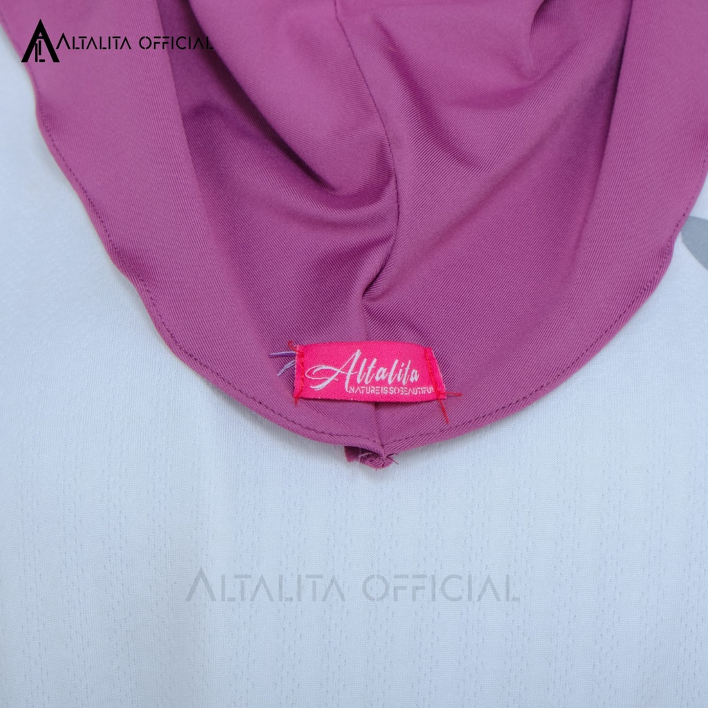 Altalita - Krudung Sport Bergo Zyta Instan Polos Non Pet Terbaru Bahan Jersey Premium Cocok untuk Olahraga Volly Futsal Senam dan Sehari-hari