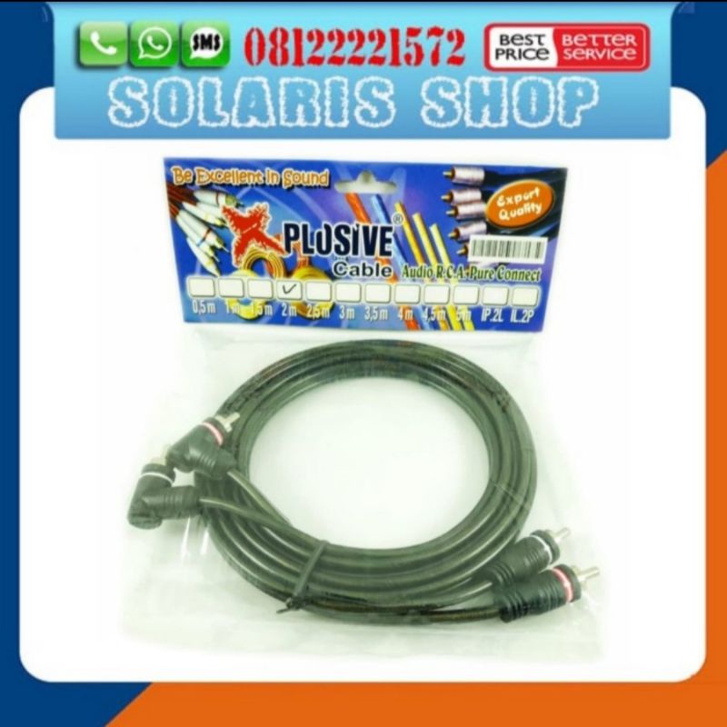 Kabel Audio Jack RCA to RCA 2 M/Kabel RCA Audio Mobil Premium Quality