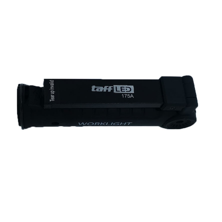 TaffLED Worklight Senter COB Magnetic Flashlight LED 2000 Lumens - 175A - Black
