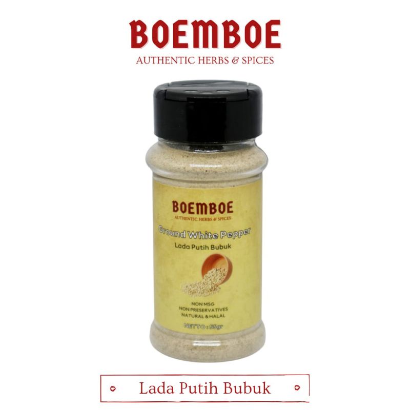 

Lada Putih Bubuk / Ground White Pepper BOEMBOE (100% Natural)