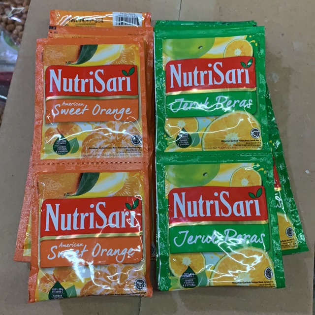 

Nutrisari berbagai rasa (10 sachet)
