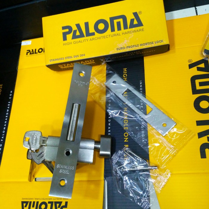 Kunci Pintu - Kunci Set Pintu Sliding Geser Paloma Clp494+Mlp222