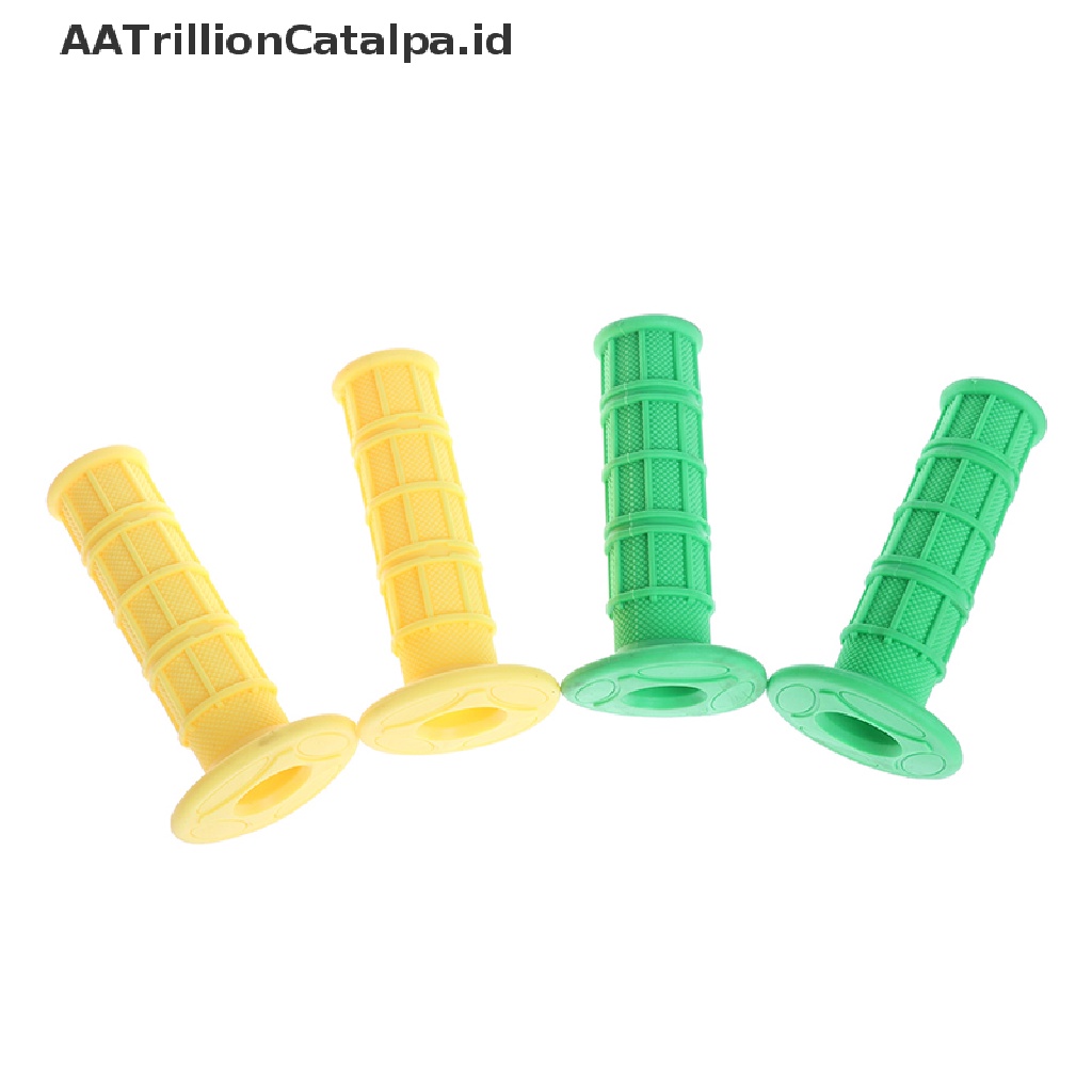 Aatrillioncatalpa 1 Pasang Grip Gas Motor Dirt Bike Bahan Karet Ukuran 7 / 8 &quot;