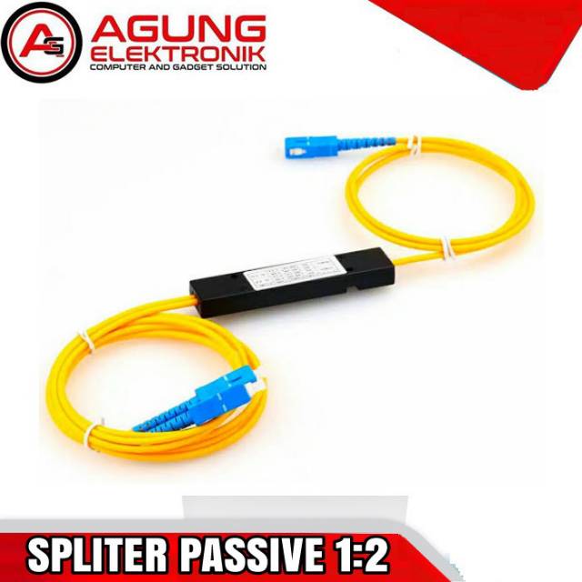 SPLITER FIBER OPTIC 1x2 SC/UPC MURAH ( 1:2 spliter fiber optic SC UPC )