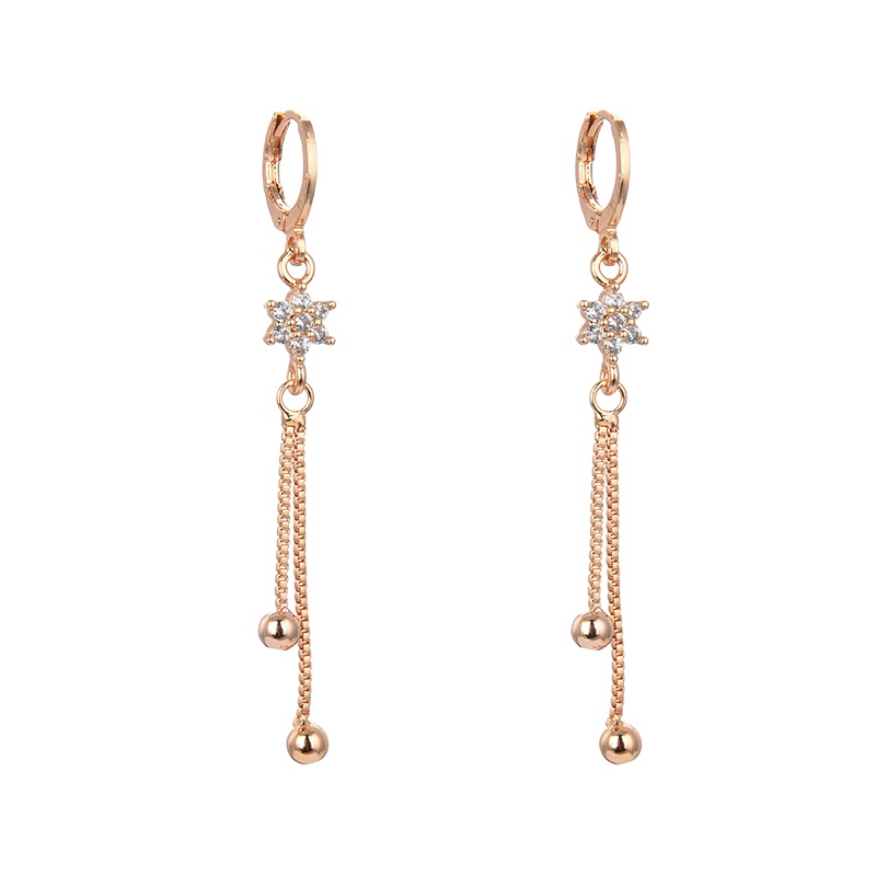 anting titanium wanita emas muda anti karat dewasa tusuk korea asli panjang dan luntur korea style selamanya dewasa 111-119e-117e
