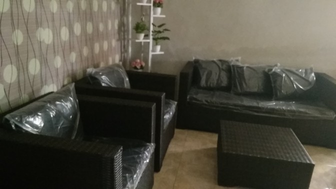 Kursi Tamu Rotan Sintetis 3-1-1