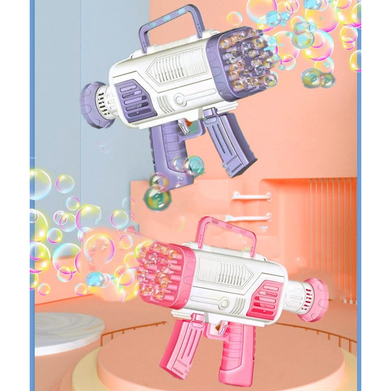 [Jualsemua18](2088-28)28 Lubang / Mainam Bubble Gun Besar Jumbo / Big Bubble Gun / Mainan Tembak Gelembung / Mainan Anak