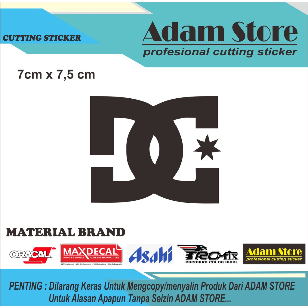 

Sticker stiker logo DC shoes DCshoecousa sticker logo DC