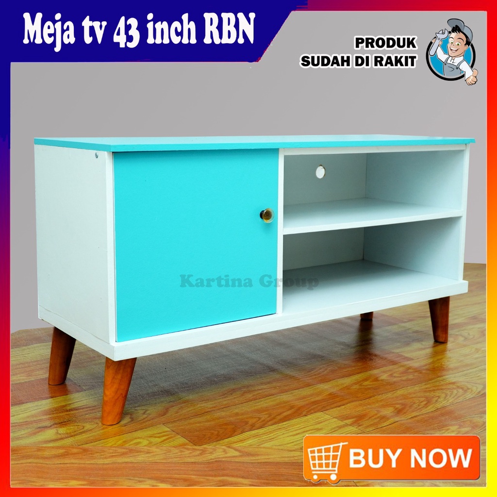 Meja tv 43 inch minimalis Authentic Ruang modern kekinian