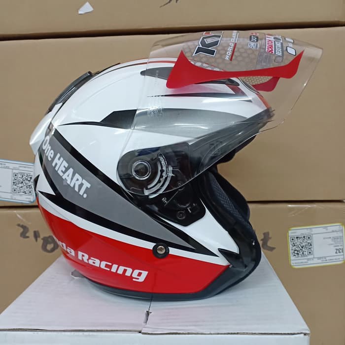 Helm Half Face KYT Honda Racing 87100HFHRRL
