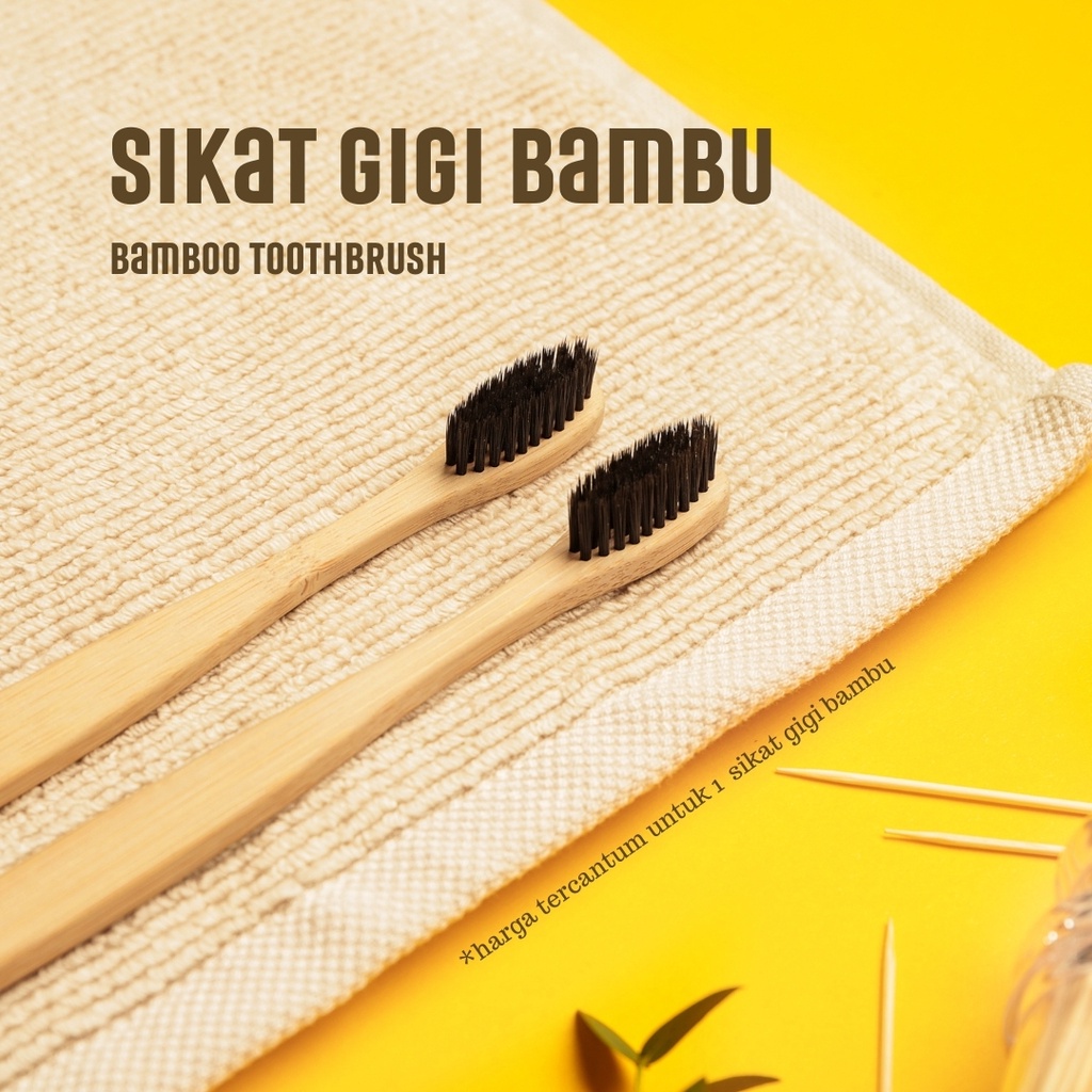 Jual Bamboo Toothbrush | Sikat Gigi Bambu Ramah Lingkungan Indonesia