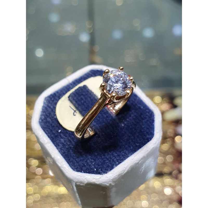 cincin soliter emas 700/22k polos