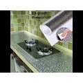 wallpaper aluminium foil anti minyak waterproof 100x60 cm