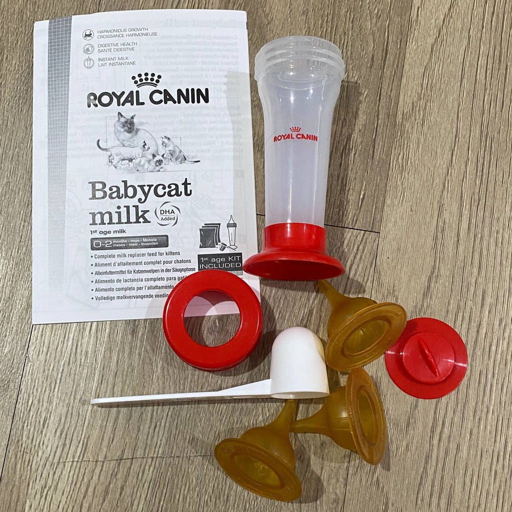 NEW DOT KUCING ROYAL CANIN ORI Botol Susu Anak Bayi Hewan Kecil Murah Rc Set Tempat Minum Kucing Cat Kitten Anjing Puppy Baru Lahir Anakan