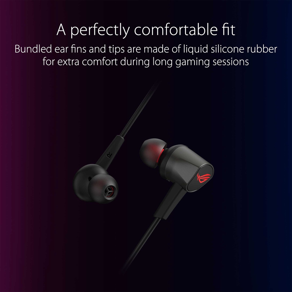 Earphone Asus ROG Cetra II Core in-ear Gaming Headphones Silicone 2