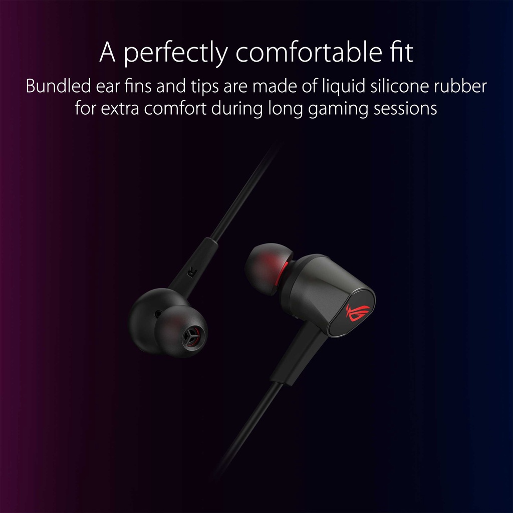 Earphone Asus ROG Cetra II Core in-ear Gaming Headphones Silicone 2