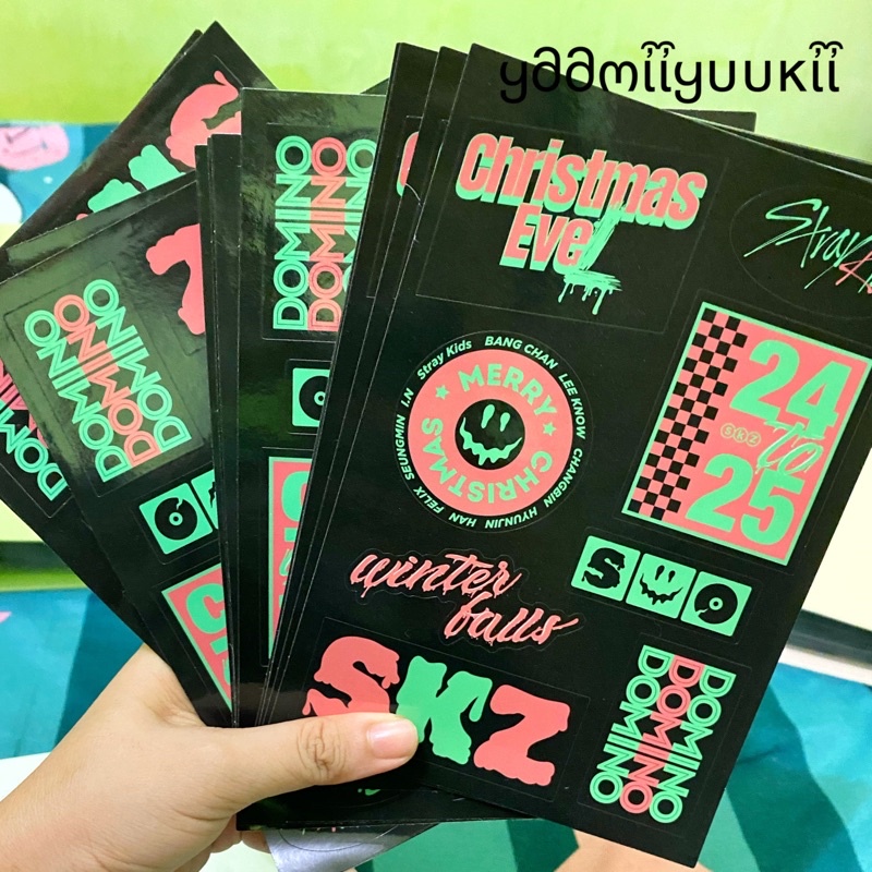 STRAY KIDS OFFICIAL STICKER CHRISTMAS EVEL CE ( 3 PC )