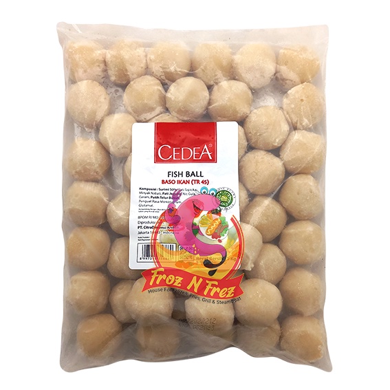 

CEDEA Bakso Ikan (Besar) 1000 Gram (45 Pcs)
