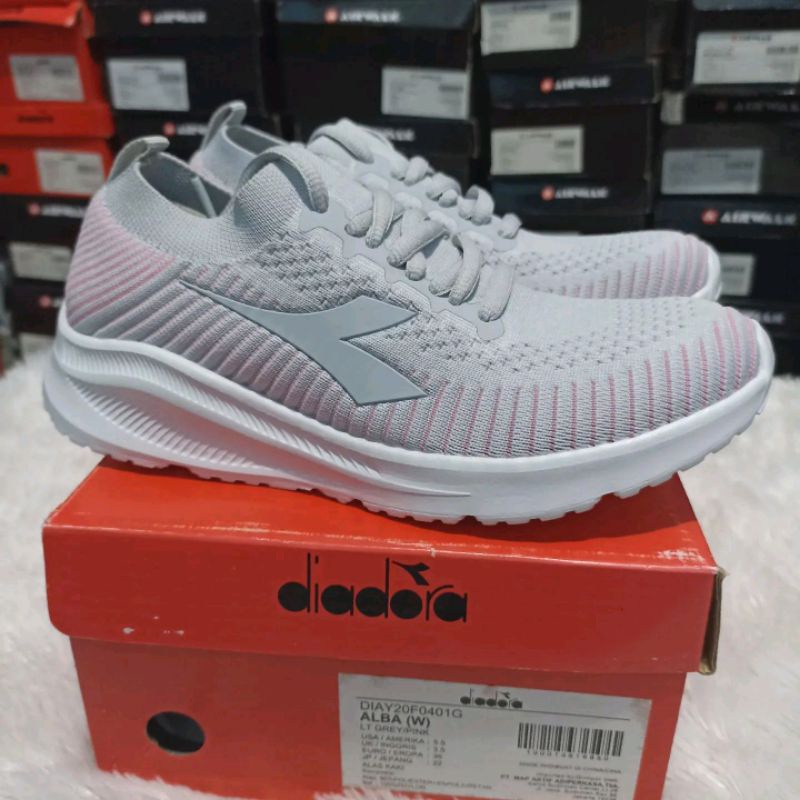 Diadora ALBA Sepatu Original Abu Pink