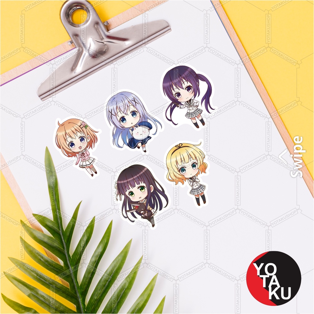 

Stiker Sticker Anime Gochiusa Is the order a Rabbit SA12303