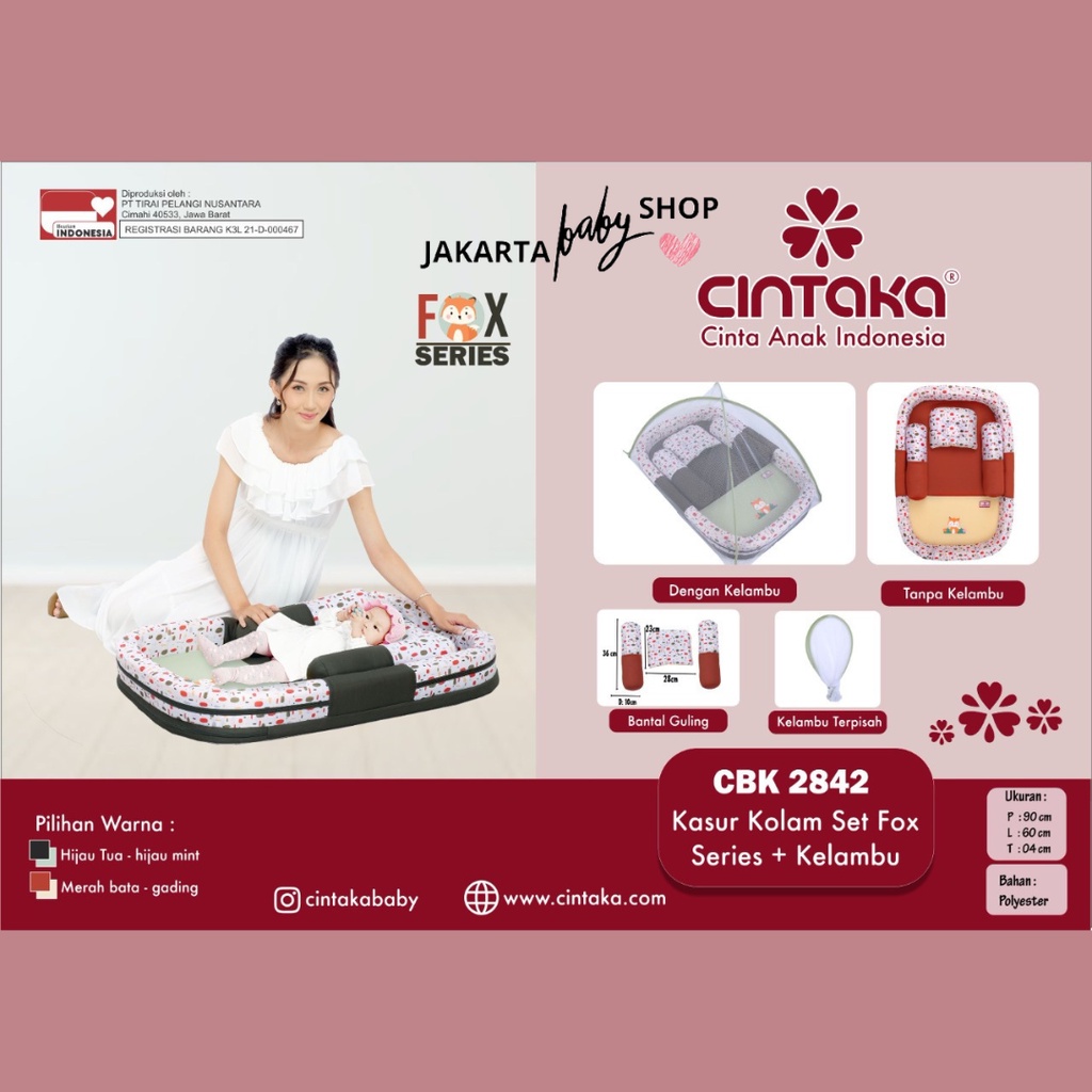 CINTAKA KASUR KOLAM + KELAMBU FOX SERIES CINTAKA CBK2842