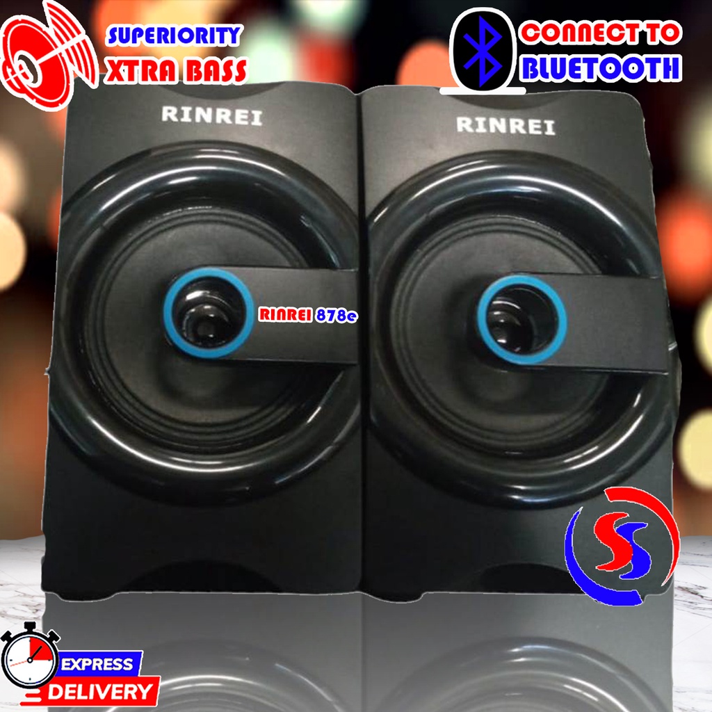 SPEAKER BLUETOOTH SUPER BASS RINREI 878E GARANSI RESMI