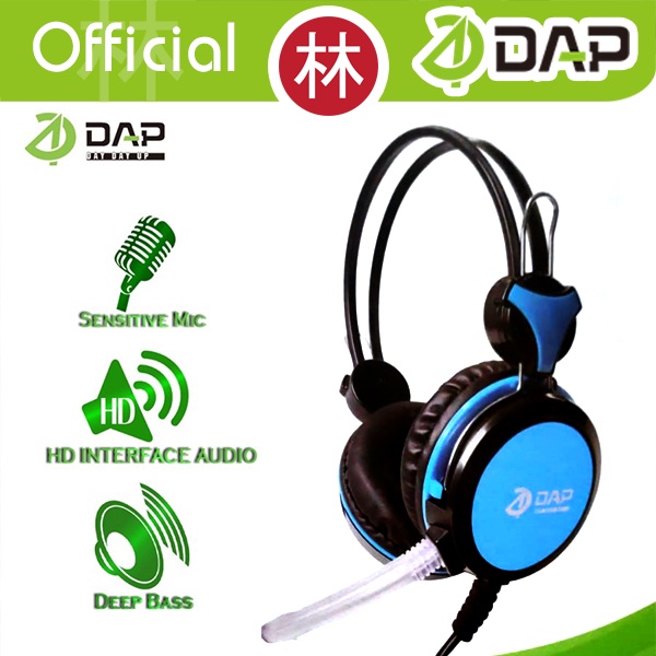 DAP DH-F8 Headphone Gaming Wired Headset Wired Earphone Extra Bass