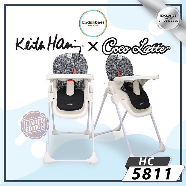 High Chair 5811 Keith Haring Black White Shopee Indonesia