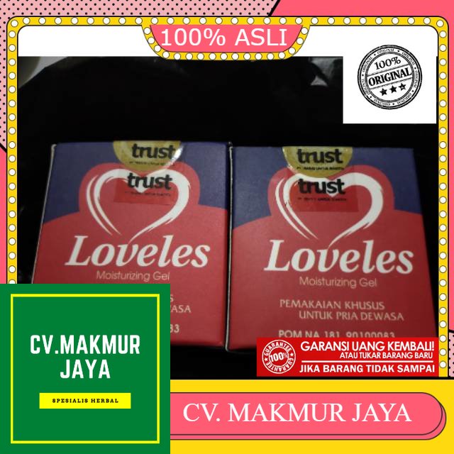 100% ASLI Loveles Mousturizing Gel Oles Original Loveles Asli