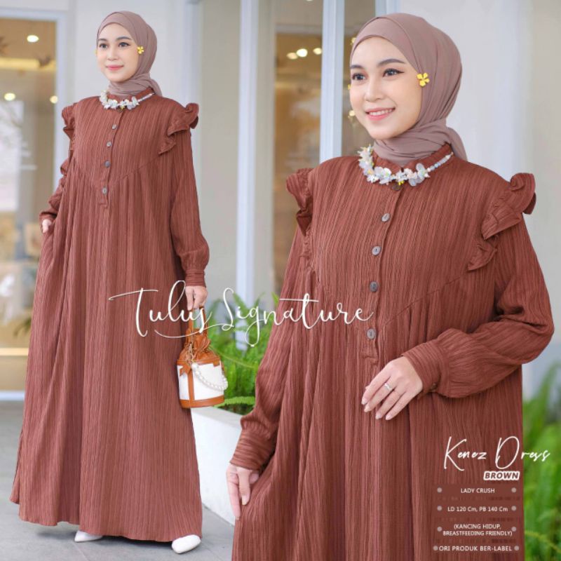 KENEZ DRESS BY TULUS SIGNATURE // DRESS MUSLIMAH // Dress polos wanita